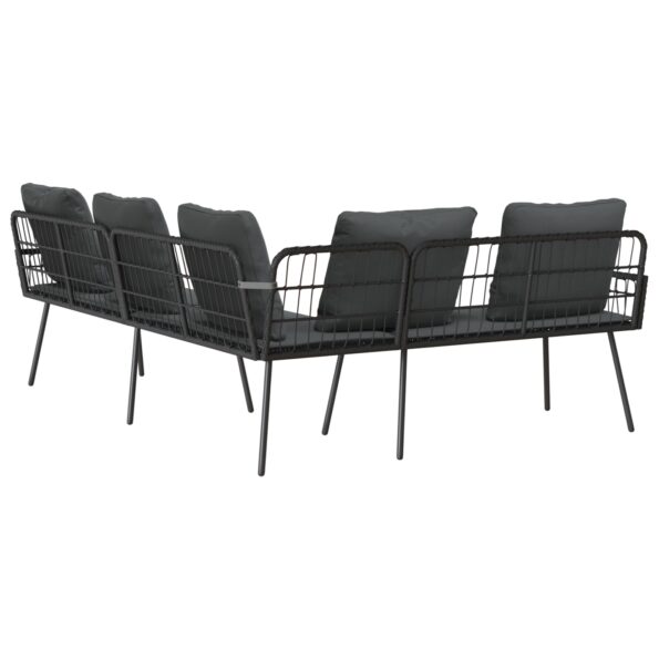 vidaXL Pohovka s vankúšom Antracit 173 x 231 x 90 cm Oceľ – Obrázok 5