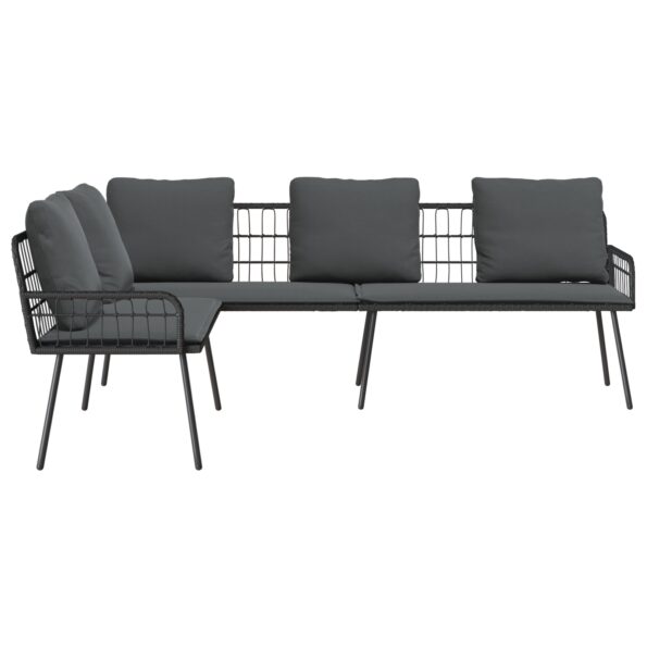 vidaXL Pohovka s vankúšom Antracit 173 x 231 x 90 cm Oceľ – Obrázok 7