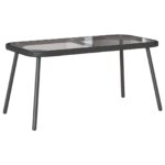 vidaXL Konferenčný stolík Čierna 90x45x42 cm Polyratan – Obrázok 2