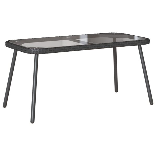 4108267_2.jpg vidaXL Konferenčný stolík Čierna 90x45x42 cm Polyratan – Obrázok 2