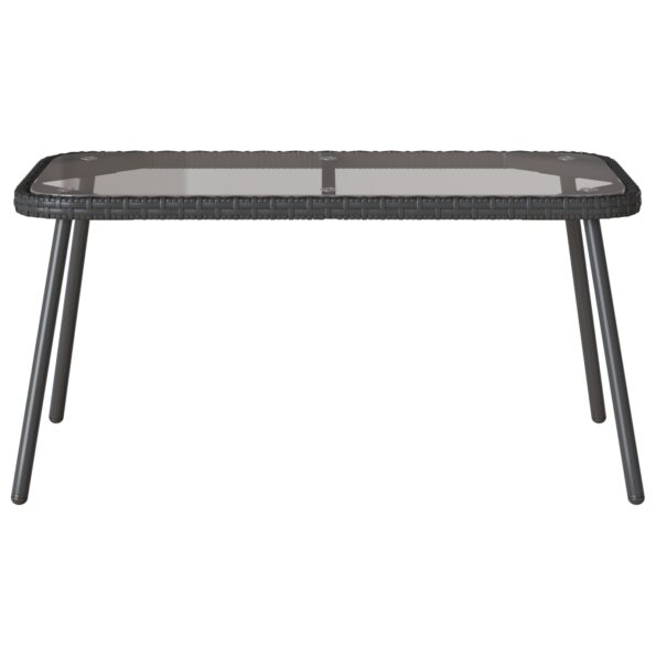 4108267_5.jpg vidaXL Konferenčný stolík Čierna 90x45x42 cm Polyratan – Obrázok 5