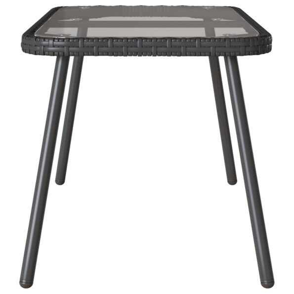 4108267_6.jpg vidaXL Konferenčný stolík Čierna 90x45x42 cm Polyratan – Obrázok 6