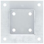 vidaXL Podnože stĺpikov štvorcové 4 ks Strieborná 91x91 mm – Obrázok 9