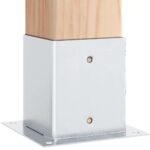 vidaXL Podnože stĺpikov štvorcové 4 ks Strieborná 101x101 mm – Obrázok 5