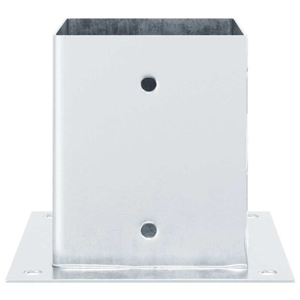 42000012_7.jpg vidaXL Podnože stĺpikov štvorcové 4 ks Strieborná 101x101 mm – Obrázok 7