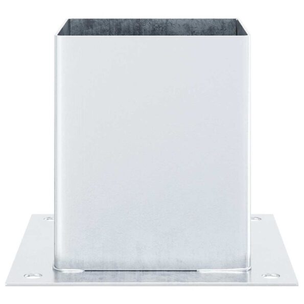 42000012_8.jpg vidaXL Podnože stĺpikov štvorcové 4 ks Strieborná 101x101 mm – Obrázok 8