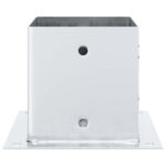 vidaXL Podnože stĺpikov štvorcové 4 ks Strieborná 141x141 mm – Obrázok 7