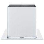 vidaXL Podnože stĺpikov štvorcové 4 ks Strieborná 141x141 mm – Obrázok 8