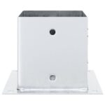 vidaXL Podnože stĺpikov štvorcové 12 ks Strieborná 141x141 mm – Obrázok 6