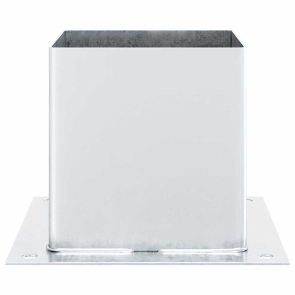 vidaXL Podnože stĺpikov štvorcové 12 ks Strieborná 141x141 mm – Obrázok 7