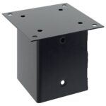 vidaXL podstavce stĺpikov štvorcové 4 ks Antracit 121x121 mm – Obrázok 5