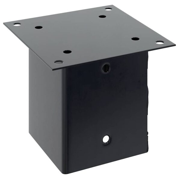 vidaXL podstavce stĺpikov štvorcové 4 ks Antracit 121x121 mm – Obrázok 5
