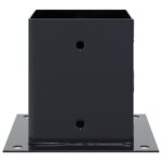vidaXL podstavce stĺpikov štvorcové 4 ks Antracit 121x121 mm – Obrázok 6