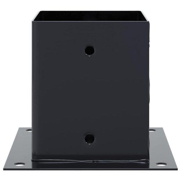 vidaXL podstavce stĺpikov štvorcové 4 ks Antracit 121x121 mm – Obrázok 6
