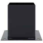 vidaXL podstavce stĺpikov štvorcové 4 ks Antracit 121x121 mm – Obrázok 7