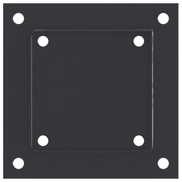 vidaXL podstavce stĺpikov štvorcové 4 ks Antracit 121x121 mm – Obrázok 8