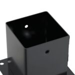 vidaXL podstavce stĺpikov štvorcové 4 ks Antracit 121x121 mm – Obrázok 9