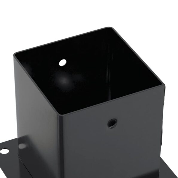 vidaXL podstavce stĺpikov štvorcové 4 ks Antracit 121x121 mm – Obrázok 9