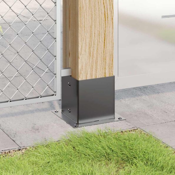 42000035_3.jpg vidaXL podstavce stĺpikov štvorcové 12 ks Antracit 141x141 mm – Obrázok 3