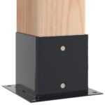 vidaXL podstavce stĺpikov štvorcové 12 ks Antracit 141x141 mm – Obrázok 4