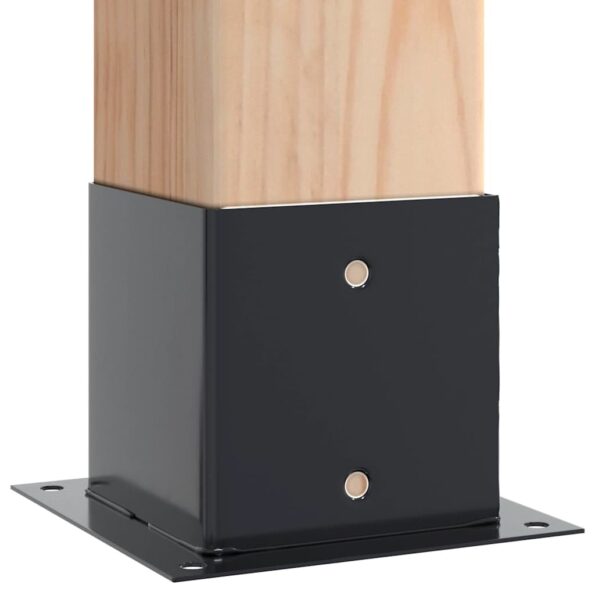 42000035_4.jpg vidaXL podstavce stĺpikov štvorcové 12 ks Antracit 141x141 mm – Obrázok 4