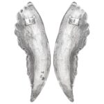 vidaXL Socha anjelích krídiel Strieborná Polystón 31 x 5 x 91 cm – Obrázok 5