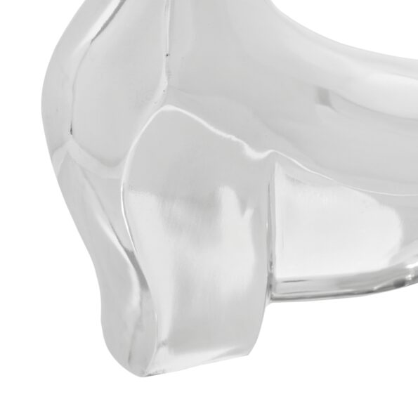 vidaXL Socha býka Strieborná 37x44x17 cm Hliník – Obrázok 5