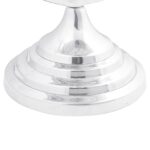 vidaXL Socha Strieborná 16,5 x 14 x 26 cm Hliník – Obrázok 5