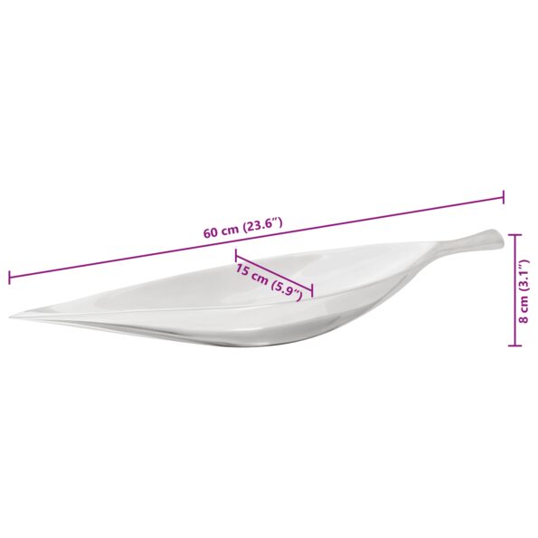 vidaXL Košík na ovocie Strieborná 60 x 15 x 8 cm Hliník – Obrázok 10