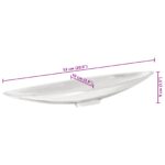 vidaXL Ovocný košík Strieborná 53x10x9 cm Hliník – Obrázok 6