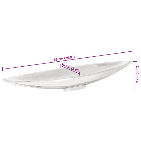 vidaXL Ovocný košík Strieborná 53x10x9 cm Hliník – Obrázok 6