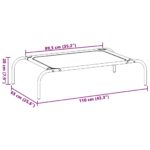 vidaXL Vyvýšená posteľ pre psa čierna 110x65x20 cm Oxford Fabric Steel – Obrázok 8