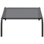 vidaXL Vyvýšená posteľ pre psa šedá 90x50x20 cm Textil a oceľ – Obrázok 5