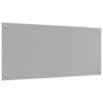 vidaXL Kuchynský backsplash Svetlosivá 90x40x0,6 cm Tvrdené sklo – Obrázok 2