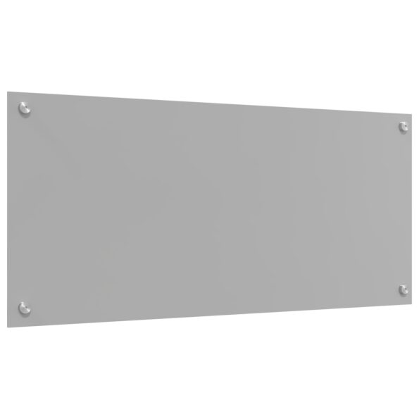 vidaXL Kuchynský backsplash Svetlosivá 90x40x0,6 cm Tvrdené sklo – Obrázok 2