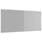 vidaXL Kuchynský backsplash Svetlosivá 90x40x0,6 cm Tvrdené sklo – Obrázok 4