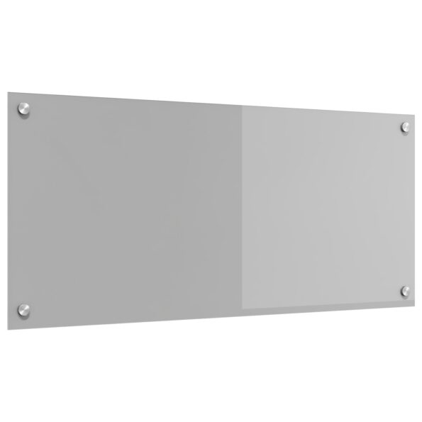 vidaXL Kuchynský backsplash Svetlosivá 90x40x0,6 cm Tvrdené sklo – Obrázok 4