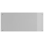 vidaXL Kuchynský backsplash Svetlosivá 90x40x0,6 cm Tvrdené sklo – Obrázok 5