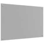 vidaXL Kuchynská backsplash svetlosivá 90x60x0,6 cm z tvrdeného skla – Obrázok 2
