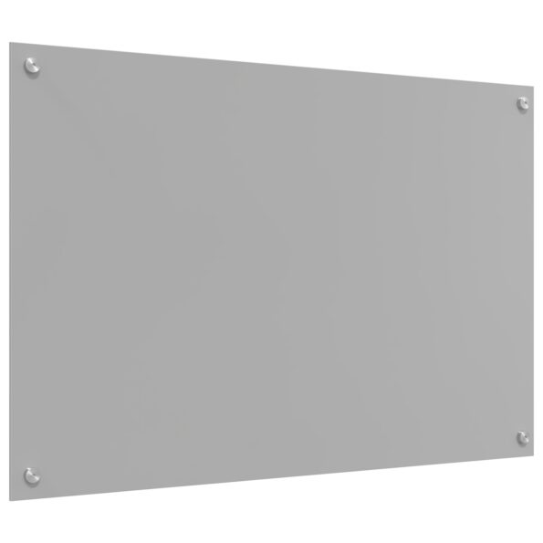 vidaXL Kuchynská backsplash svetlosivá 90x60x0,6 cm z tvrdeného skla – Obrázok 2