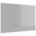 vidaXL Kuchynská backsplash svetlosivá 90x60x0,6 cm z tvrdeného skla – Obrázok 4