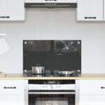 vidaXL Kuchynská obkladačka tmavá šedá 70x40x0,6 cm zo tvrdeného skla