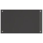 vidaXL Kuchynská obkladačka tmavá šedá 70x40x0,6 cm zo tvrdeného skla – Obrázok 5