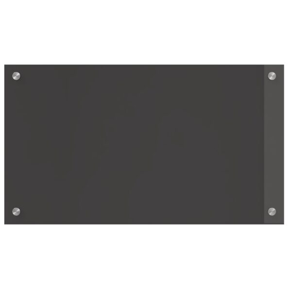 vidaXL Kuchynská obkladačka tmavá šedá 70x40x0,6 cm zo tvrdeného skla – Obrázok 5