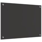 vidaXL Kuchynská obkladová doska tmavosivá 70x50x0,6 cm z tvrdeného skla – Obrázok 2