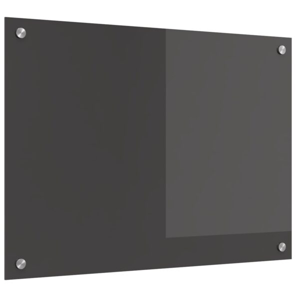 vidaXL Kuchynská obkladová doska tmavosivá 70x50x0,6 cm z tvrdeného skla – Obrázok 4