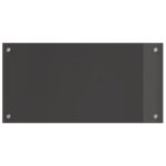 vidaXL Tmavošedá kuchynská obkladačka 80x40x0,6 cm z tvrdeného skla – Obrázok 5