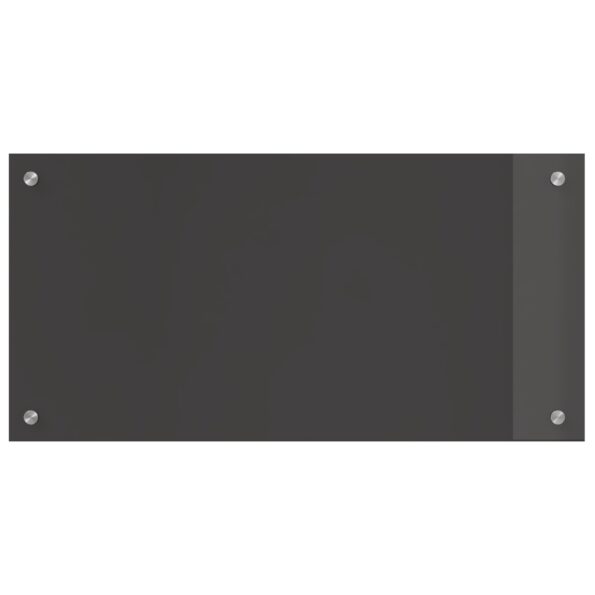 vidaXL Tmavošedá kuchynská obkladačka 80x40x0,6 cm z tvrdeného skla – Obrázok 5