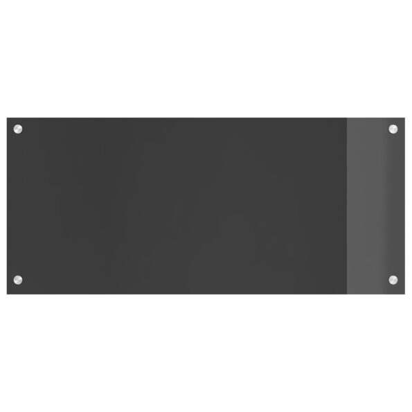 vidaXL Kuchynská obkladová doska tmavo šedej farby 90x40x0,6 cm z tvrdeného skla – Obrázok 5