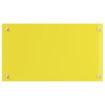 vidaXL Kuchynská zástena Žltá 70x40x0,6 cm Tvrdené sklo – Obrázok 5